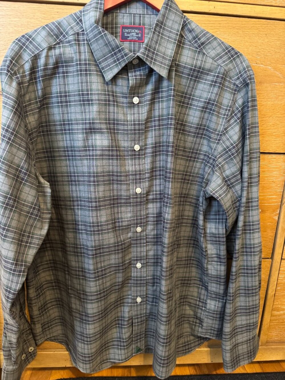 UNTUCKit Wrinkle Free Shirt (Large, Relaxed Fit)